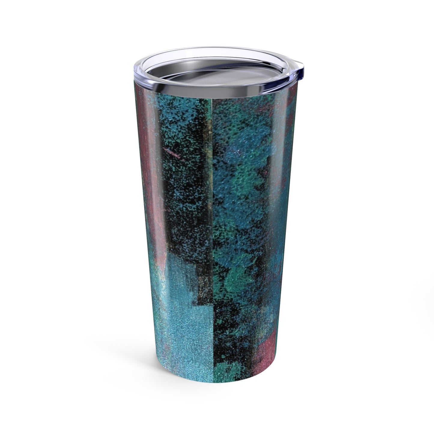 Stainless Steel Tumbler 20oz Double-Wall Insulated - Designed by Its A Art Vibe Blue Mix