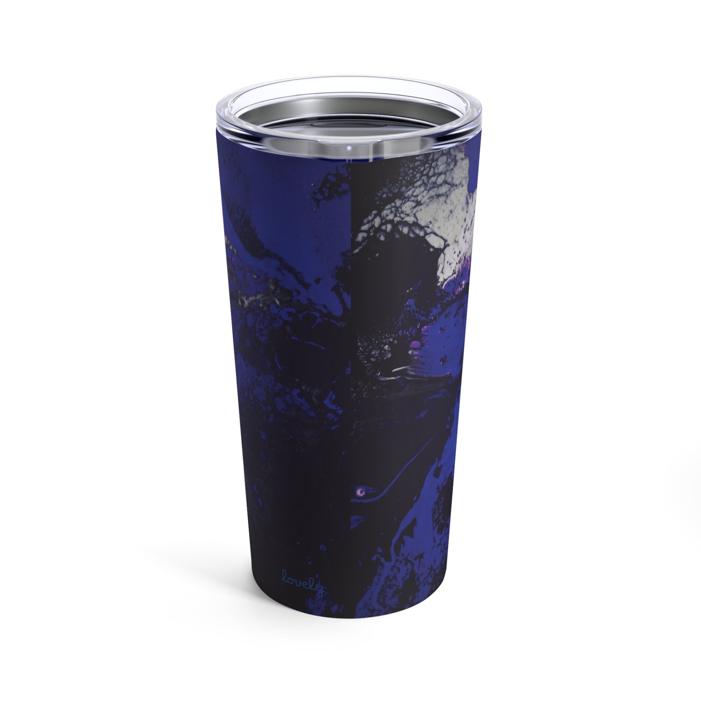 Stainless Steel Tumbler 20oz Double-Wall Insulated - Designed by Its A Art Vibe Blue Kind