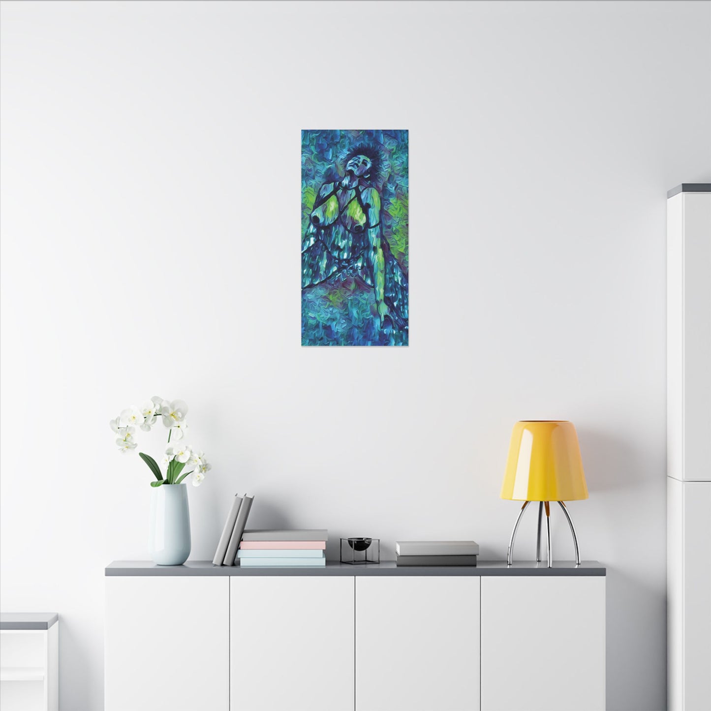 Matte Canvas, Stretched, 0.75" (Multi-Size) Sensual Woman 001