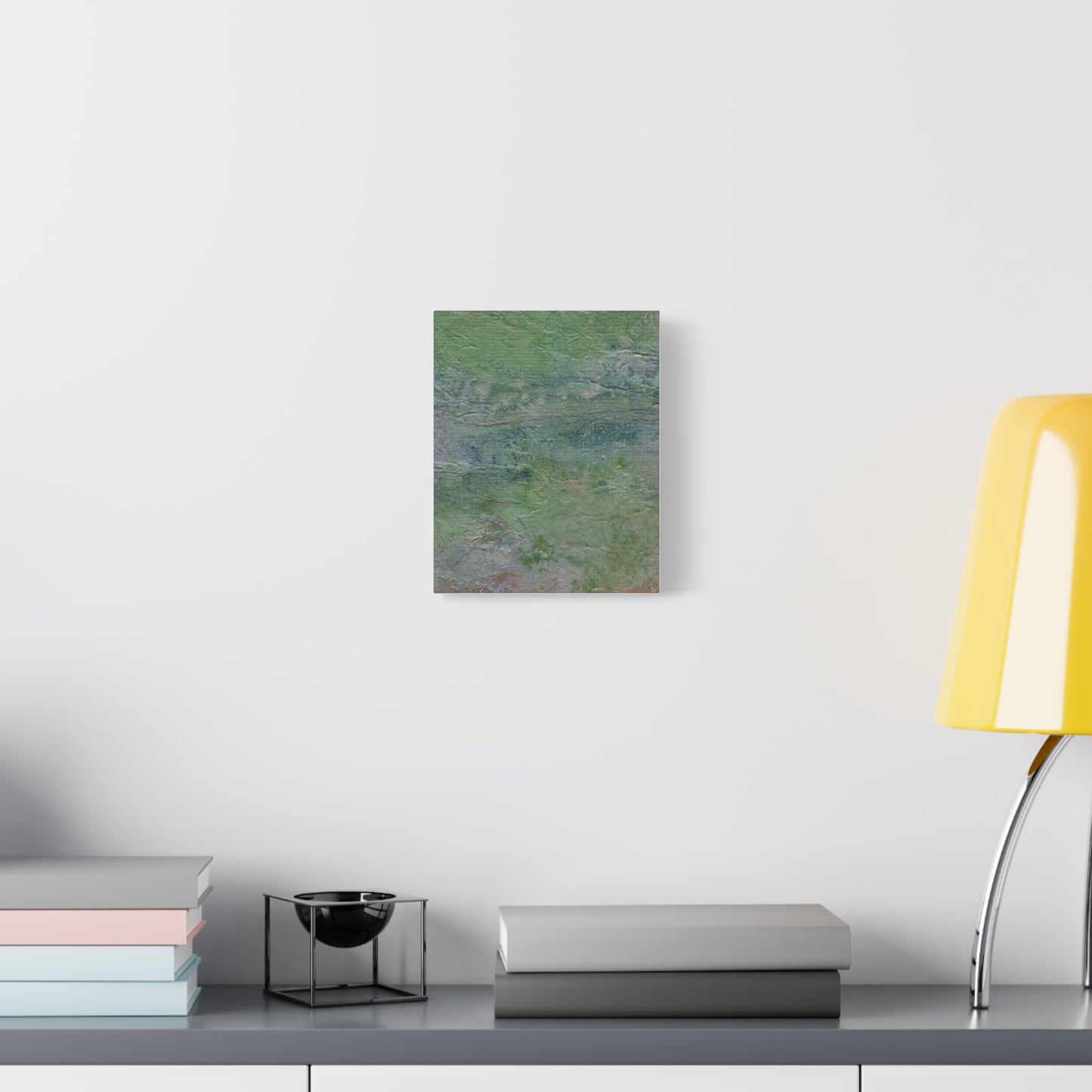 Nature Colors Greens Abstract Original Painting Printed on Canvas Gallery Wrap 1.25"