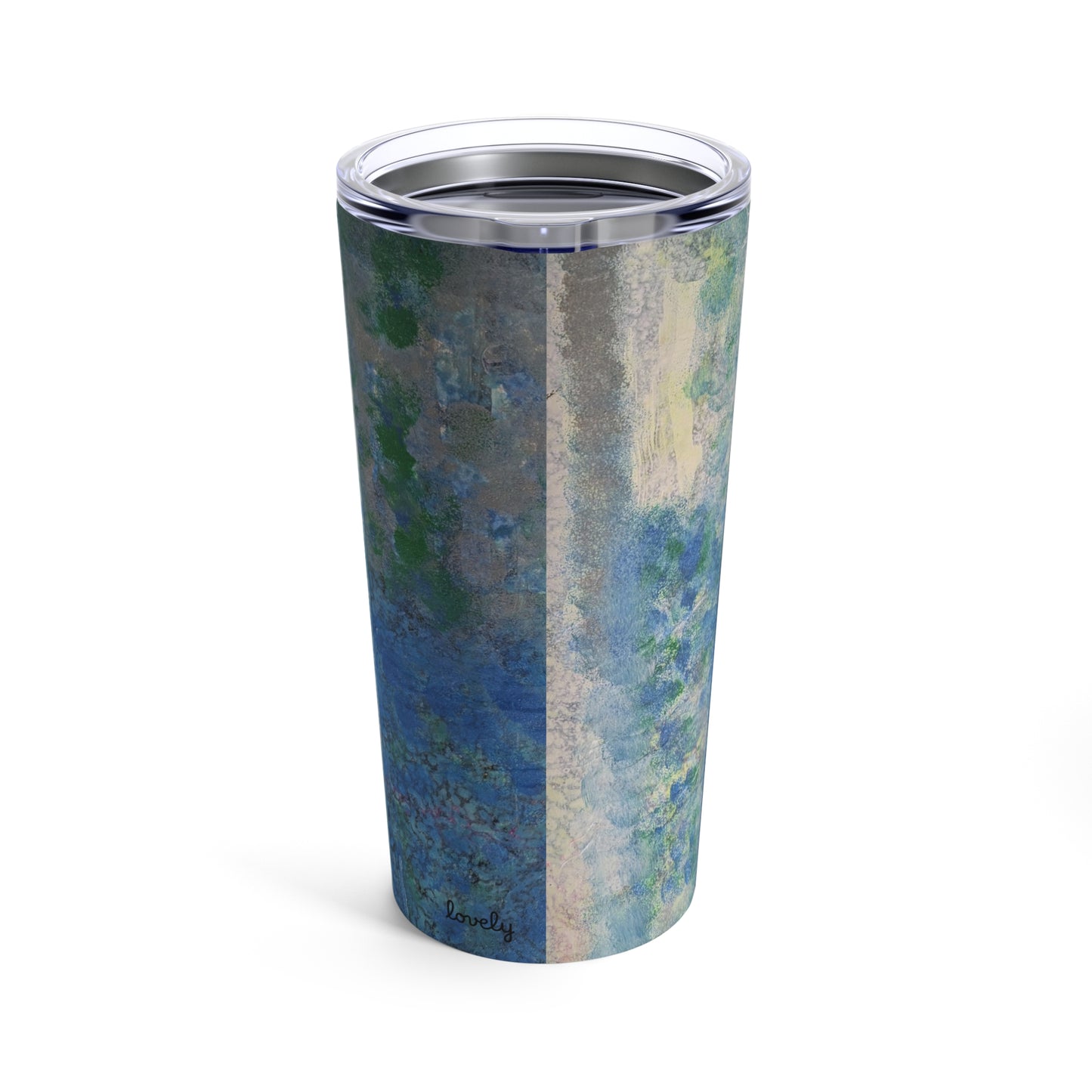 Stainless Steel Tumbler 20oz Double-Wall Insulated - Designed by Its A Art Vibe Blue Dream Mix