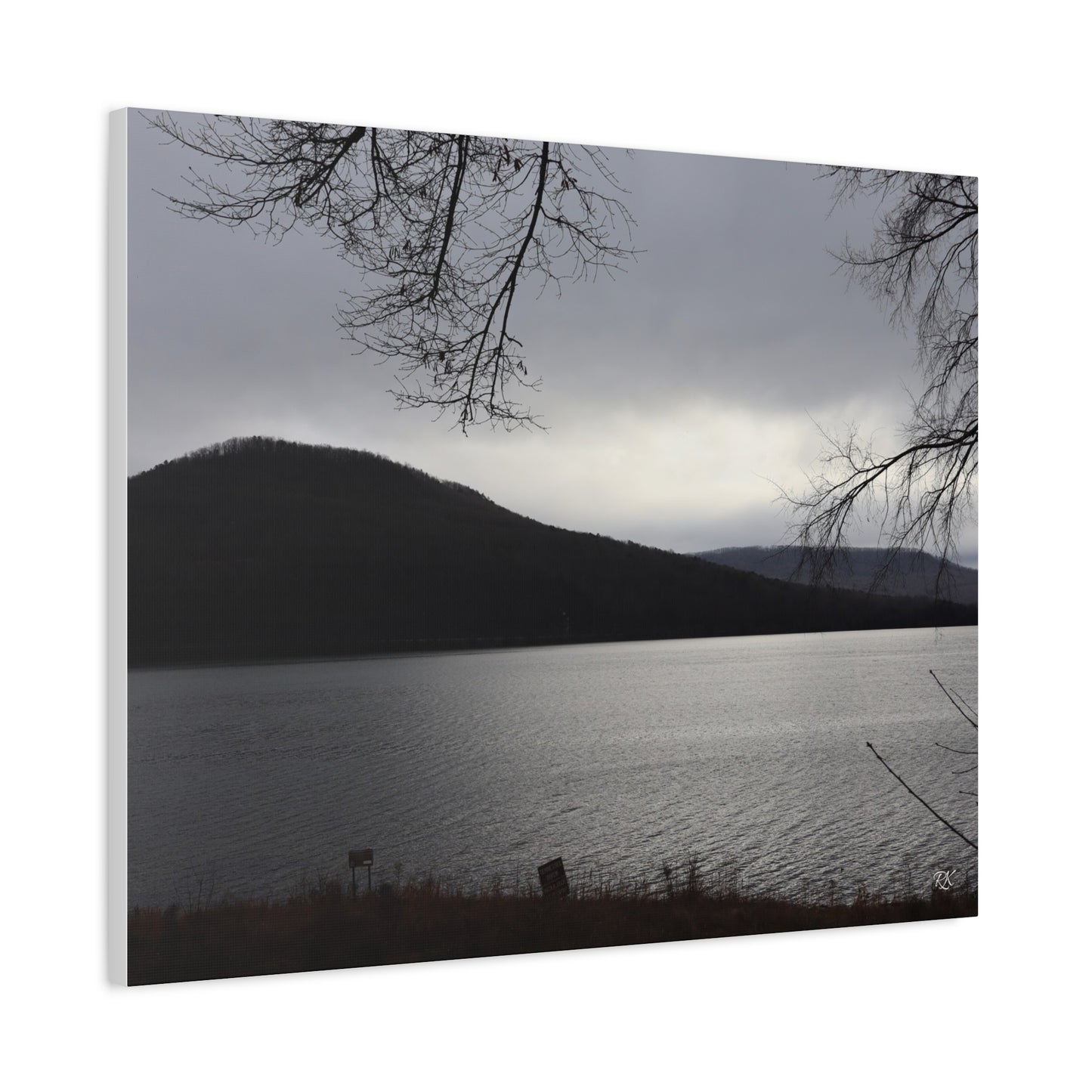 Serene Landscape Canvas Wall Art - 1.25" Stretched Matte Print