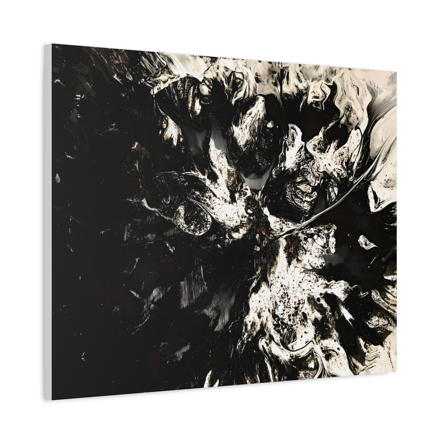 Abstract Black & White Canvas Art - Modern Home Decor