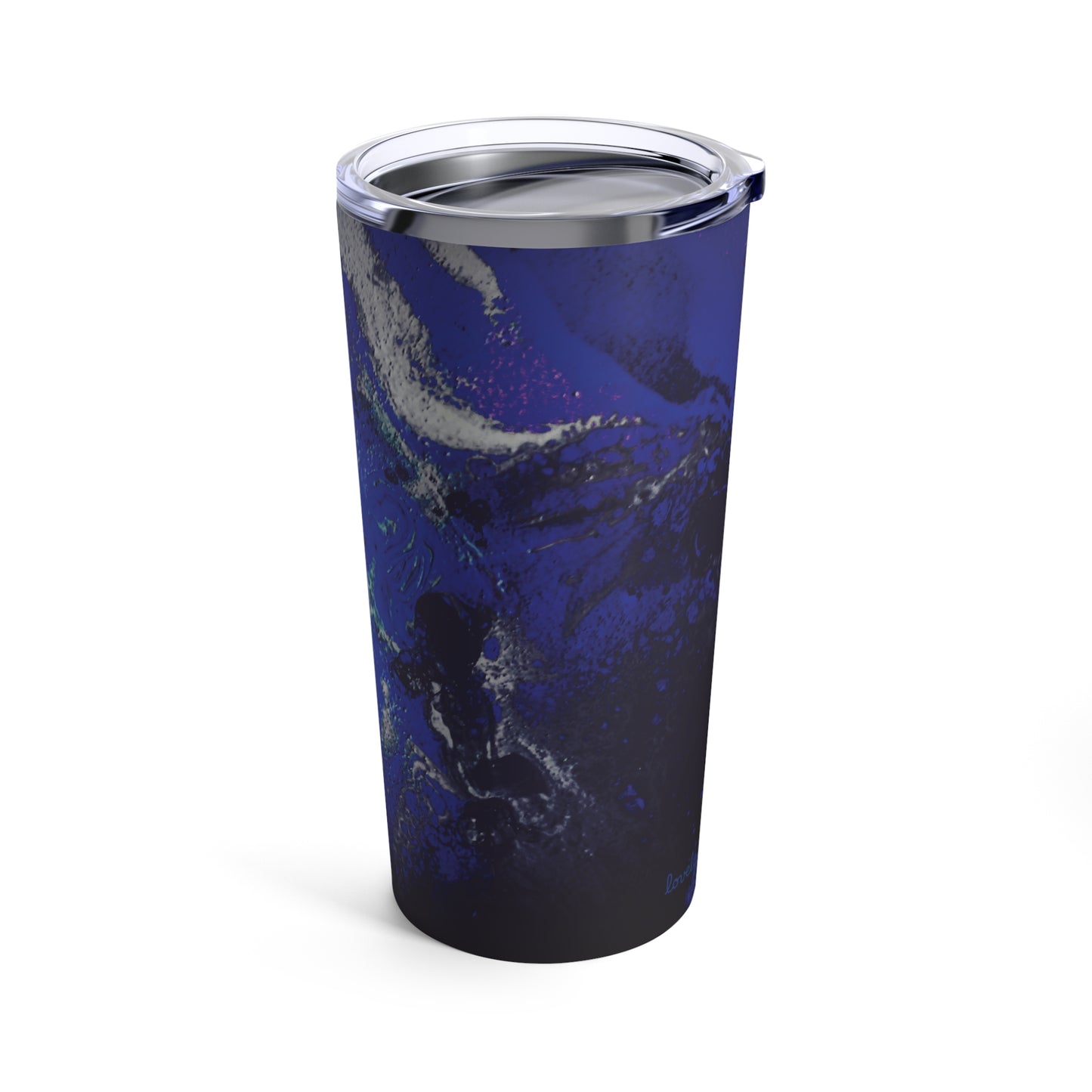 Stainless Steel Tumbler 20oz Double-Wall Insulated - Designed by Its A Art Vibe Blue Kind
