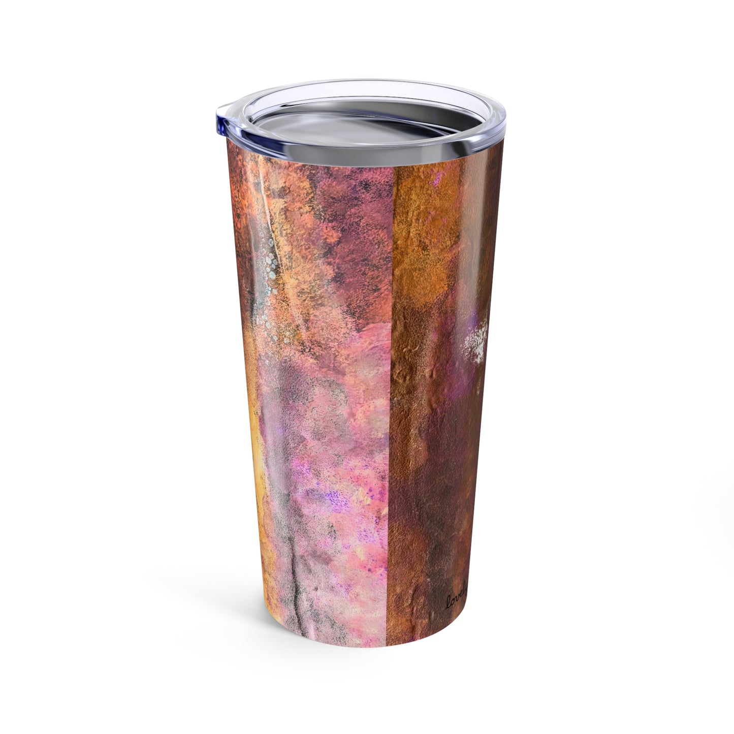 Stainless Steel Tumbler 20oz Double-Wall Insulated - Designed by Its A Art Vibe Rustic