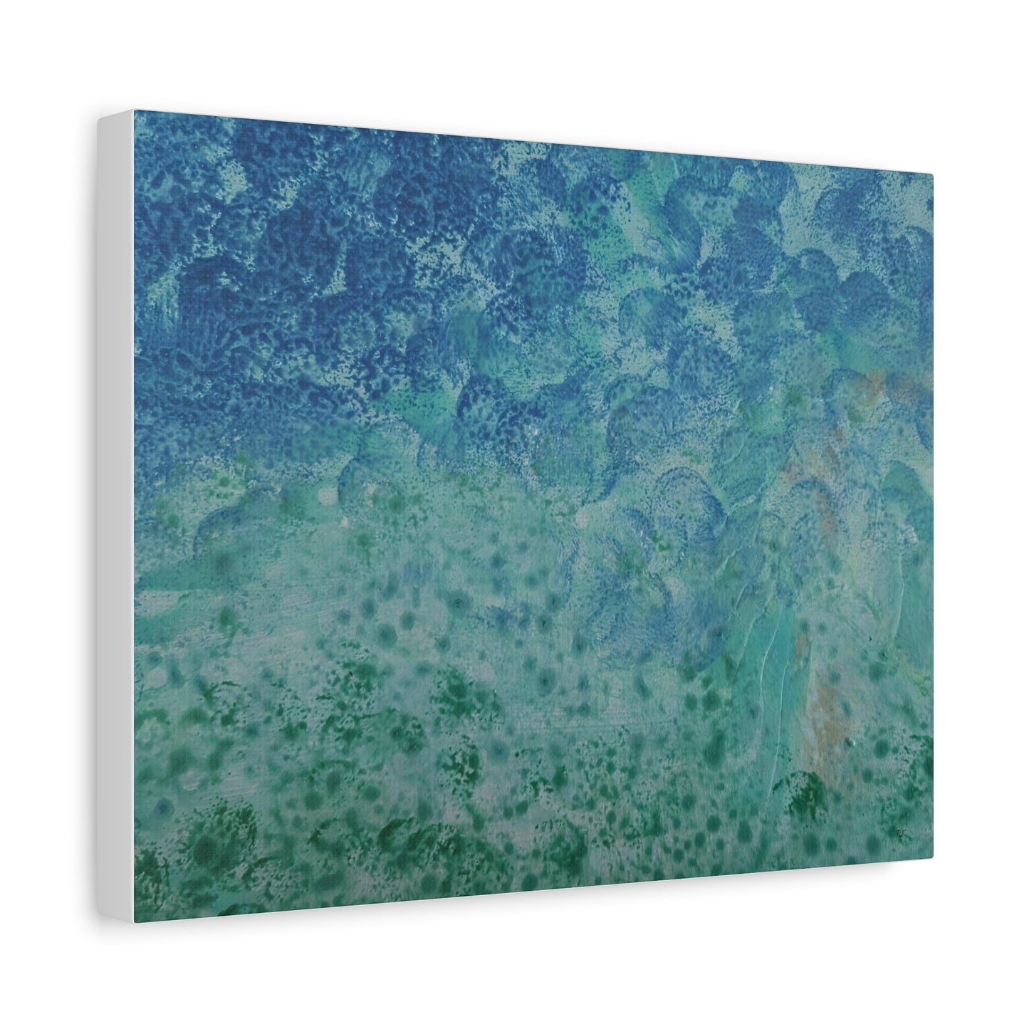 Canvas Gallery Wraps Wall Art To Blue Ocean Floor Is Green by Its A Art Vibe