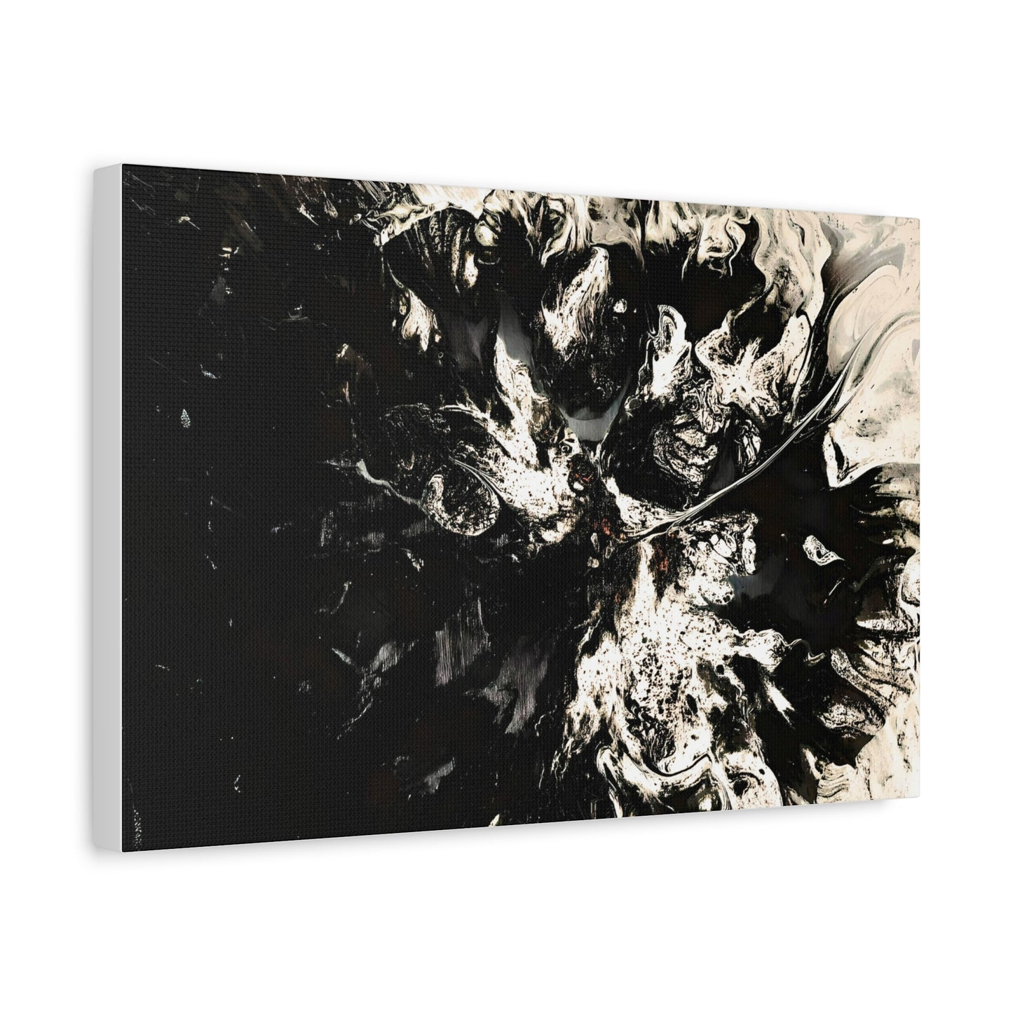 Abstract Black & White Canvas Art - Modern Home Decor