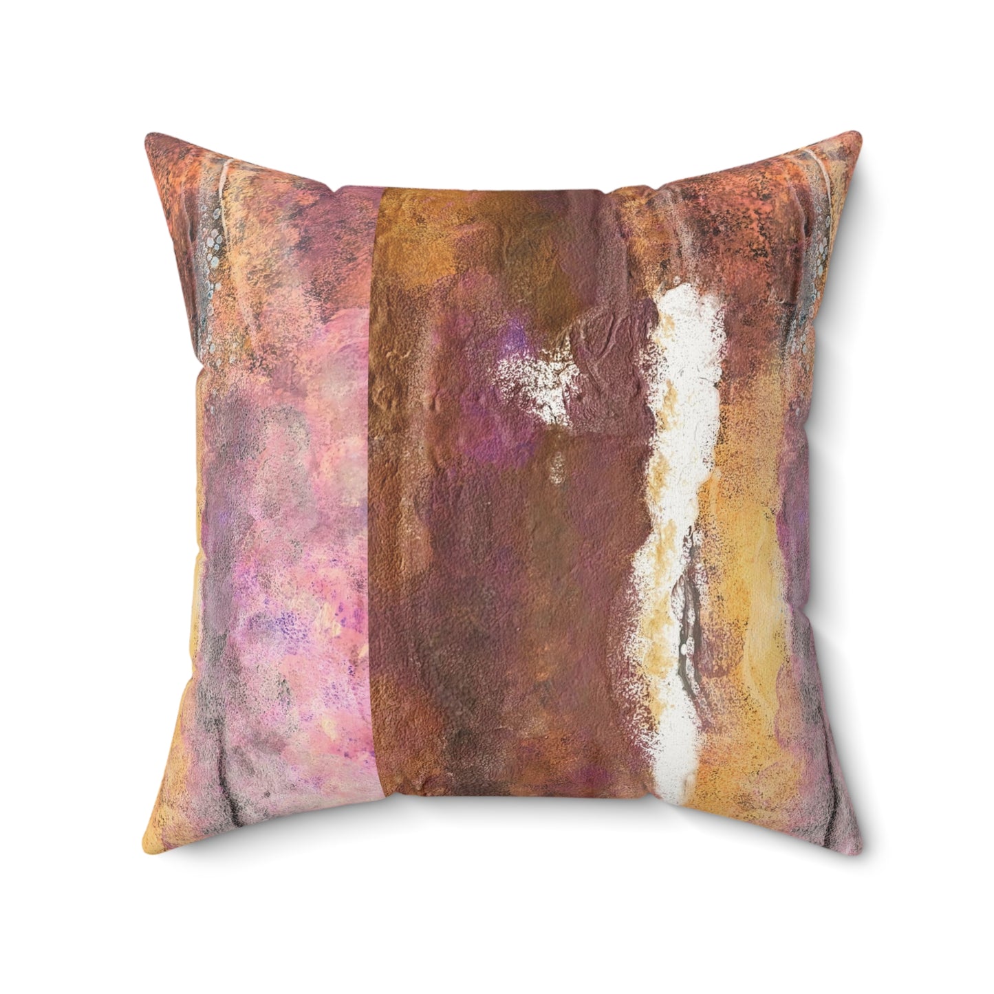 Faux Suede Pillow Designed by Its A Art Vibe #5