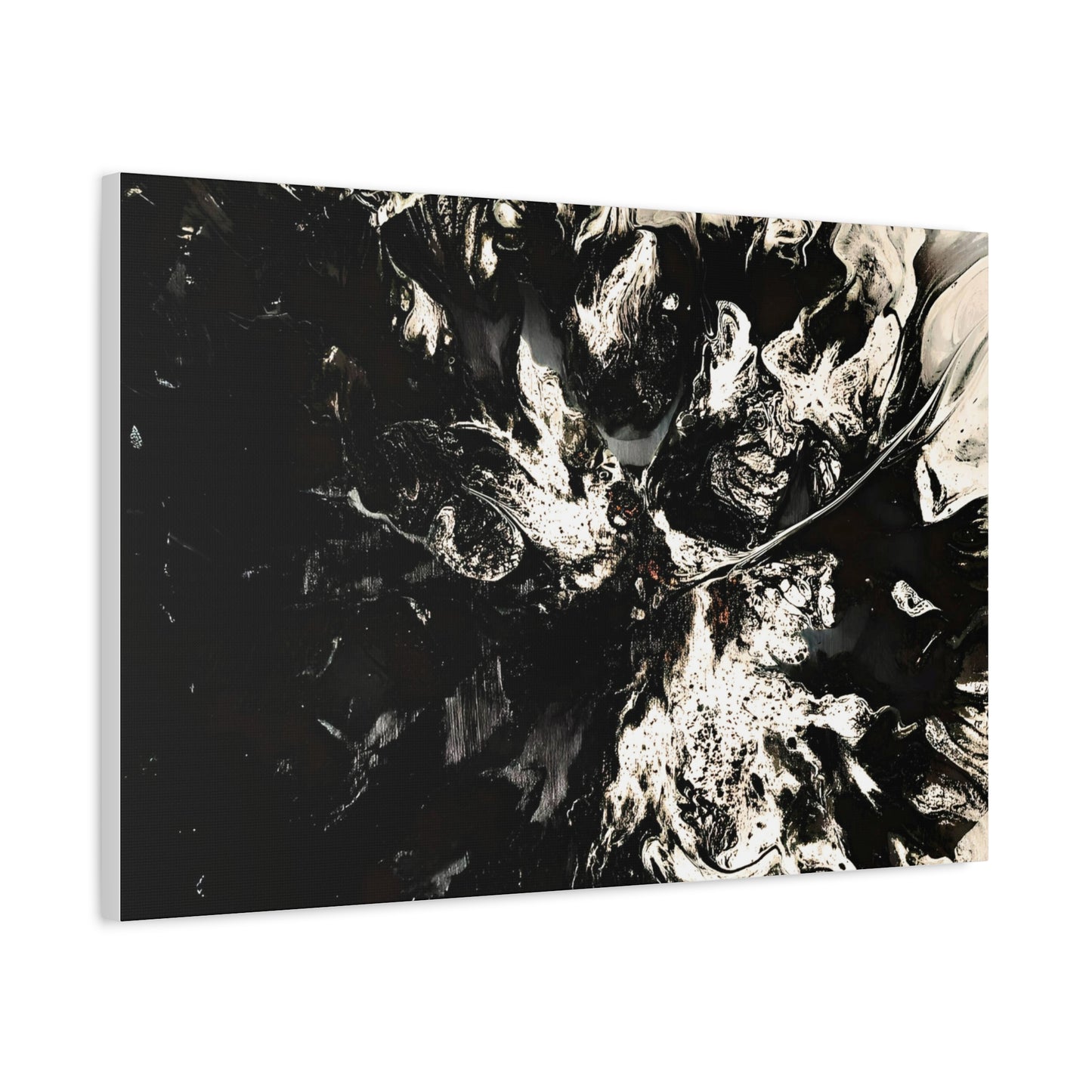 Abstract Black & White Canvas Art - Modern Home Decor