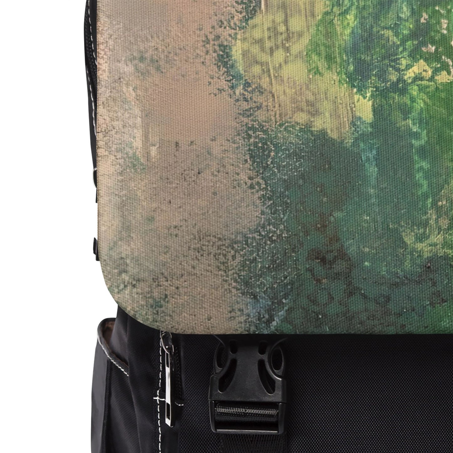 Unisex Casual Shoulder Backpack Green Go Blue by Its A Art Vibe