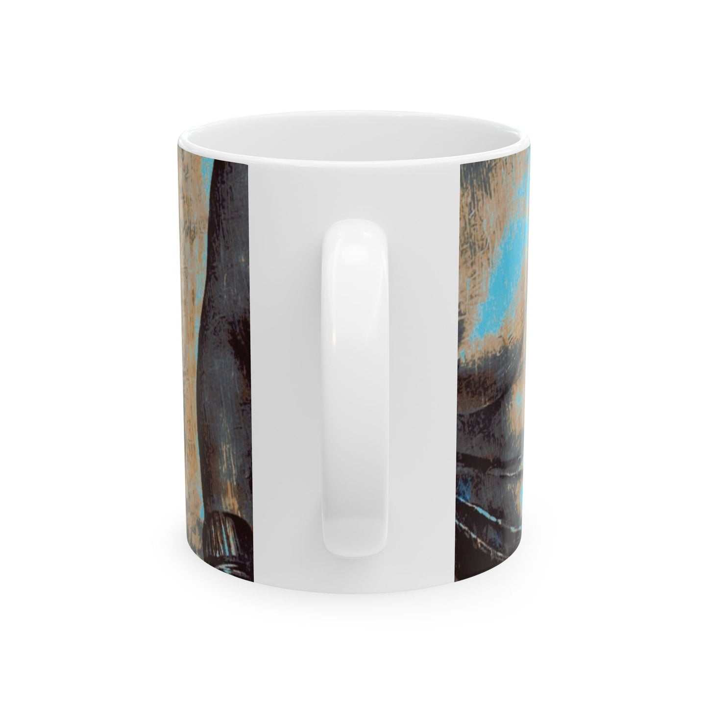 Ceramic Mug - Full Body Cup of Coffee Printed Cup Design by Its A Art Vibe