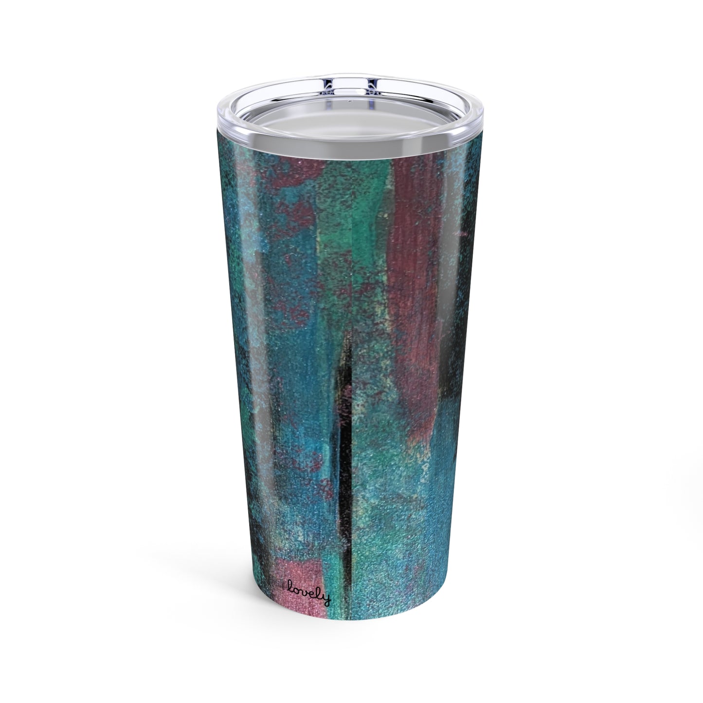 Stainless Steel Tumbler 20oz Double-Wall Insulated - Designed by Its A Art Vibe Blue Mix