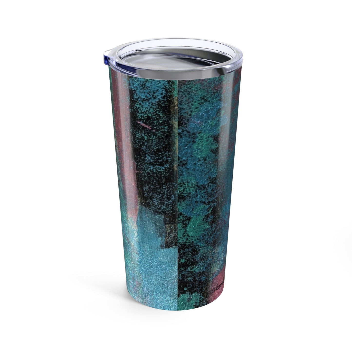Stainless Steel Tumbler 20oz Double-Wall Insulated - Designed by Its A Art Vibe Blue Mix