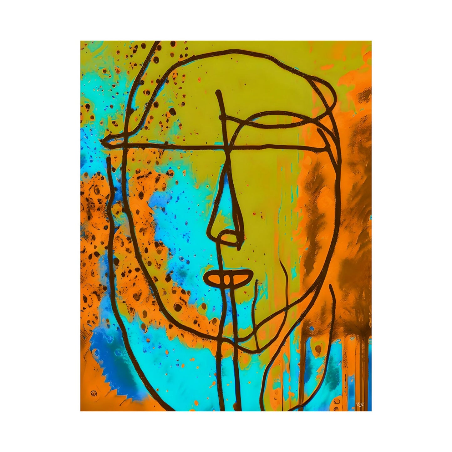 Copy of Vertical Posters (Unframed) Abstract Sketch Up by Its A Art Vibe
