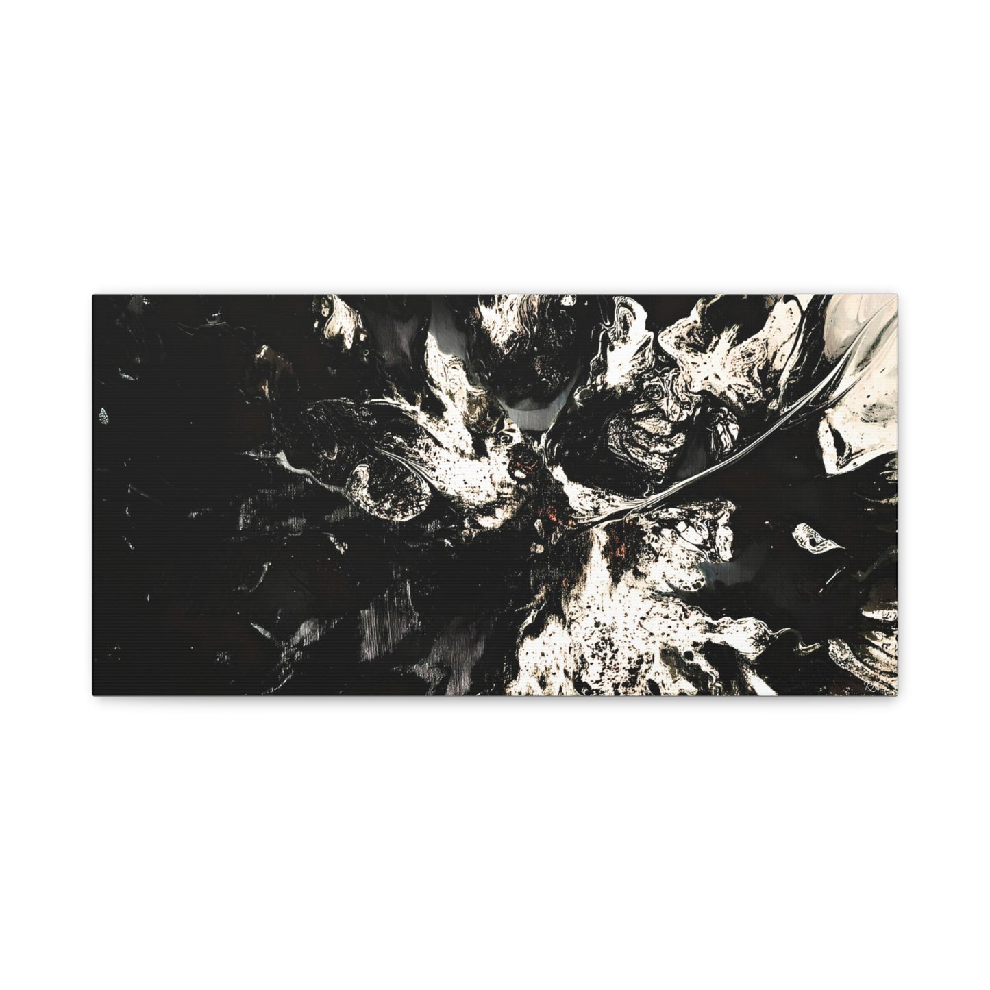 Abstract Black & White Canvas Art - Modern Home Decor