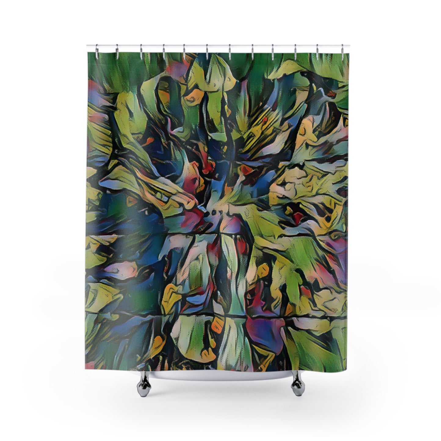 Colorful Abstract Design Shower Curtain