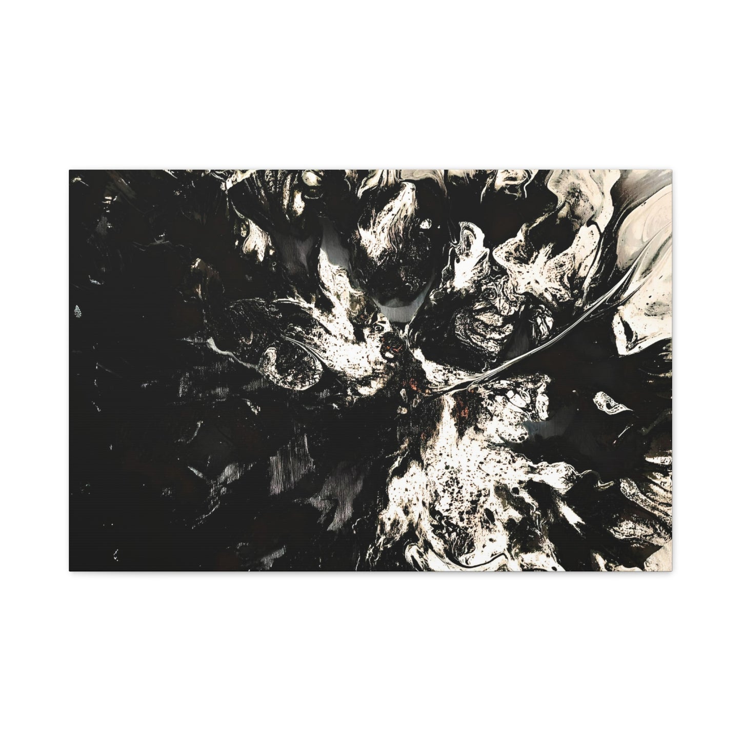 Abstract Black & White Canvas Art - Modern Home Decor