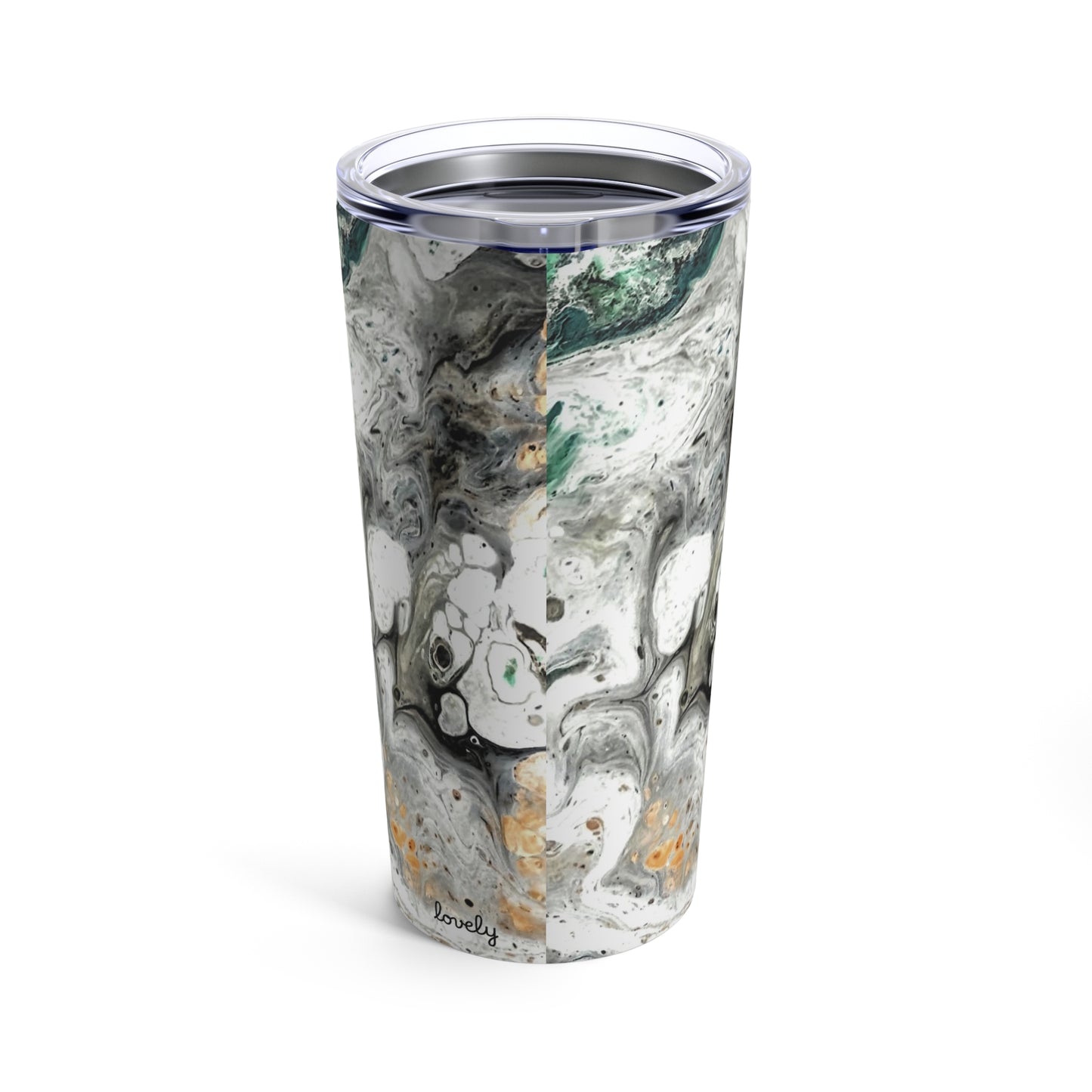 Stainless Steel Tumbler 20oz Double-Wall Insulated - Designed by Its A Art Vibe Creamy