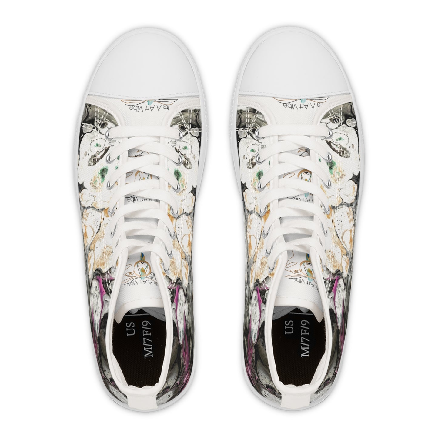 Women's High-Top Sneakers Punked by Its A Art Vibe