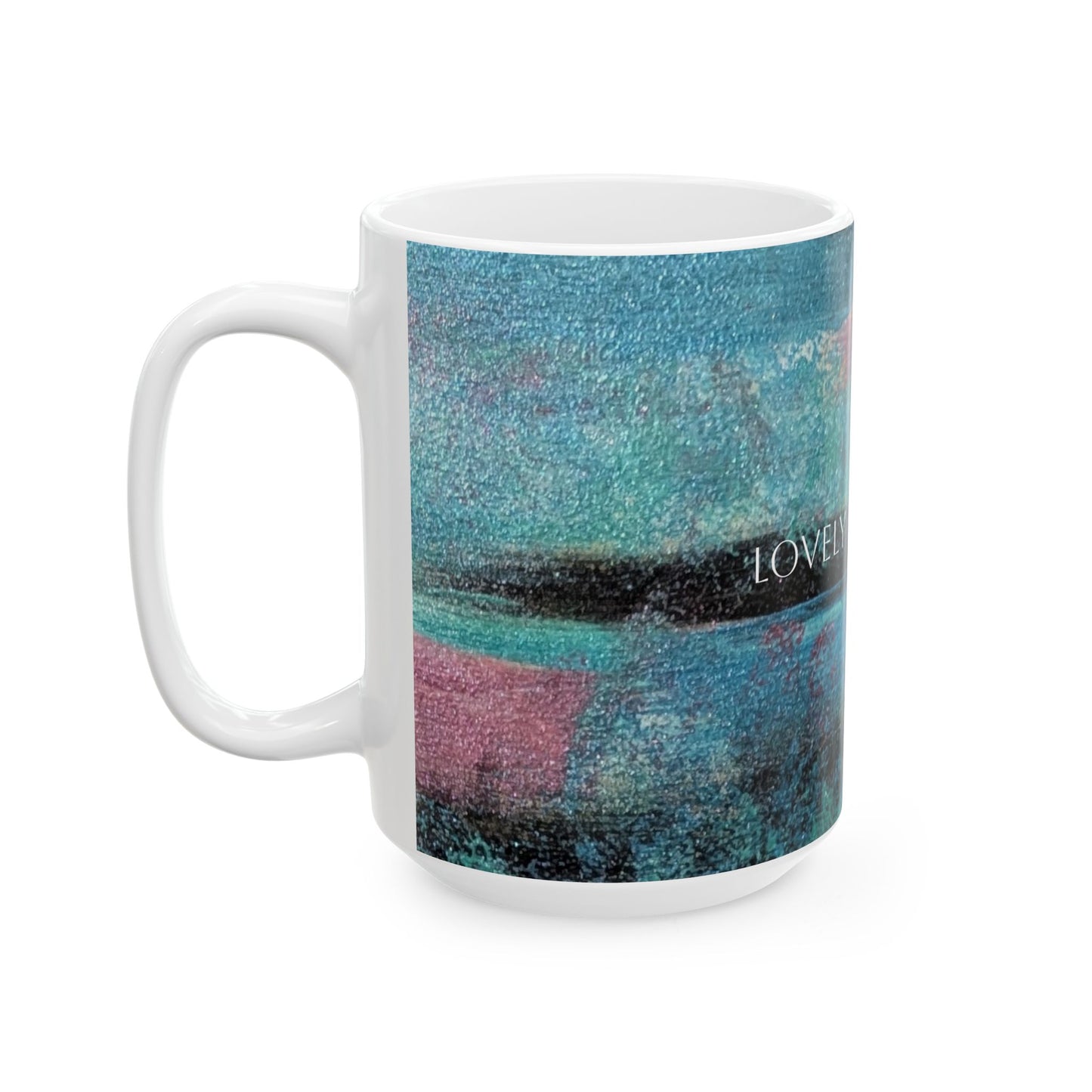 Ceramic Mug - Lovely Cup of Tea Printed Cup Design by Its A Art Vibe (BLUE)