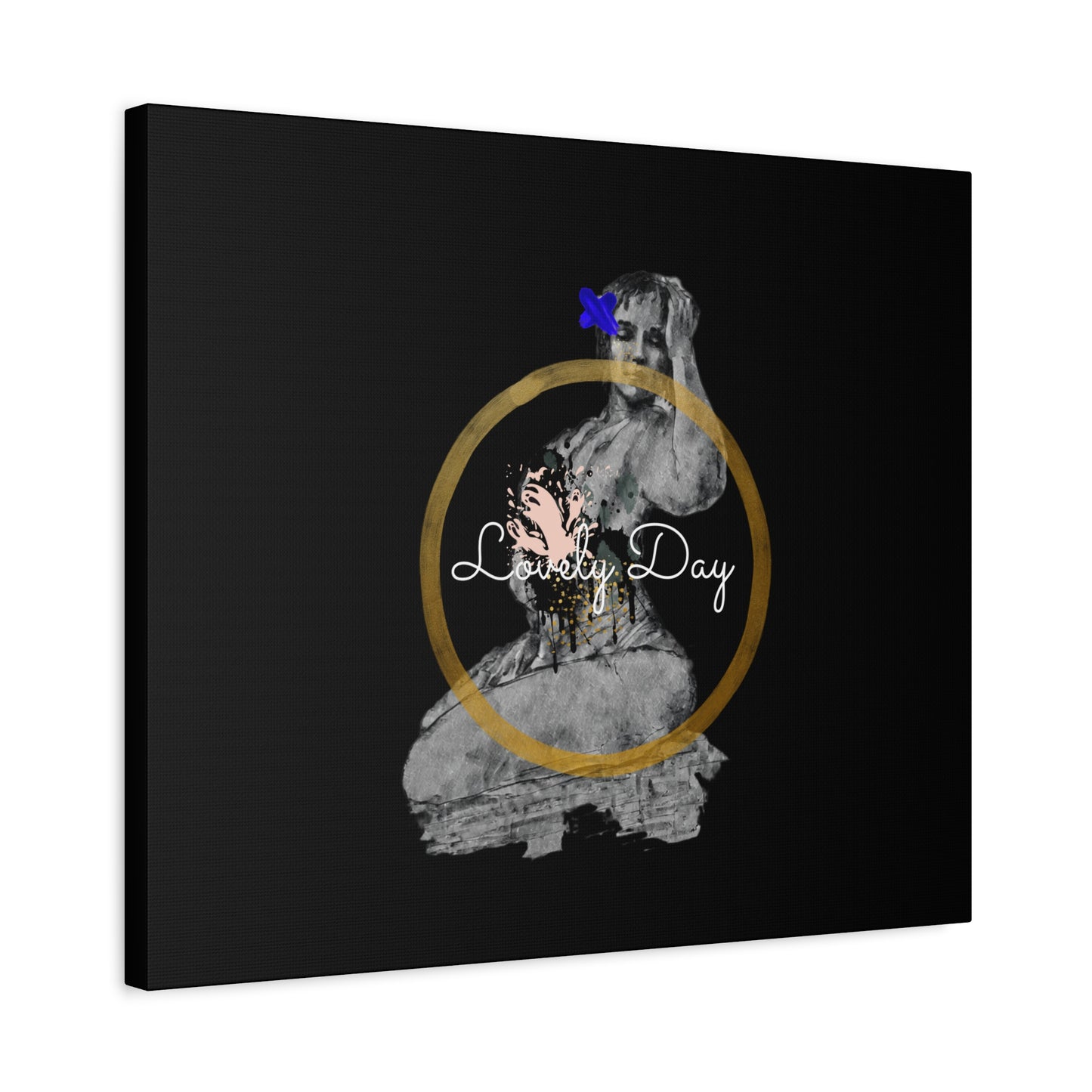 Canvas Wall Art Lovely Day Sensual Posed Woman Stretched Print, 1.25