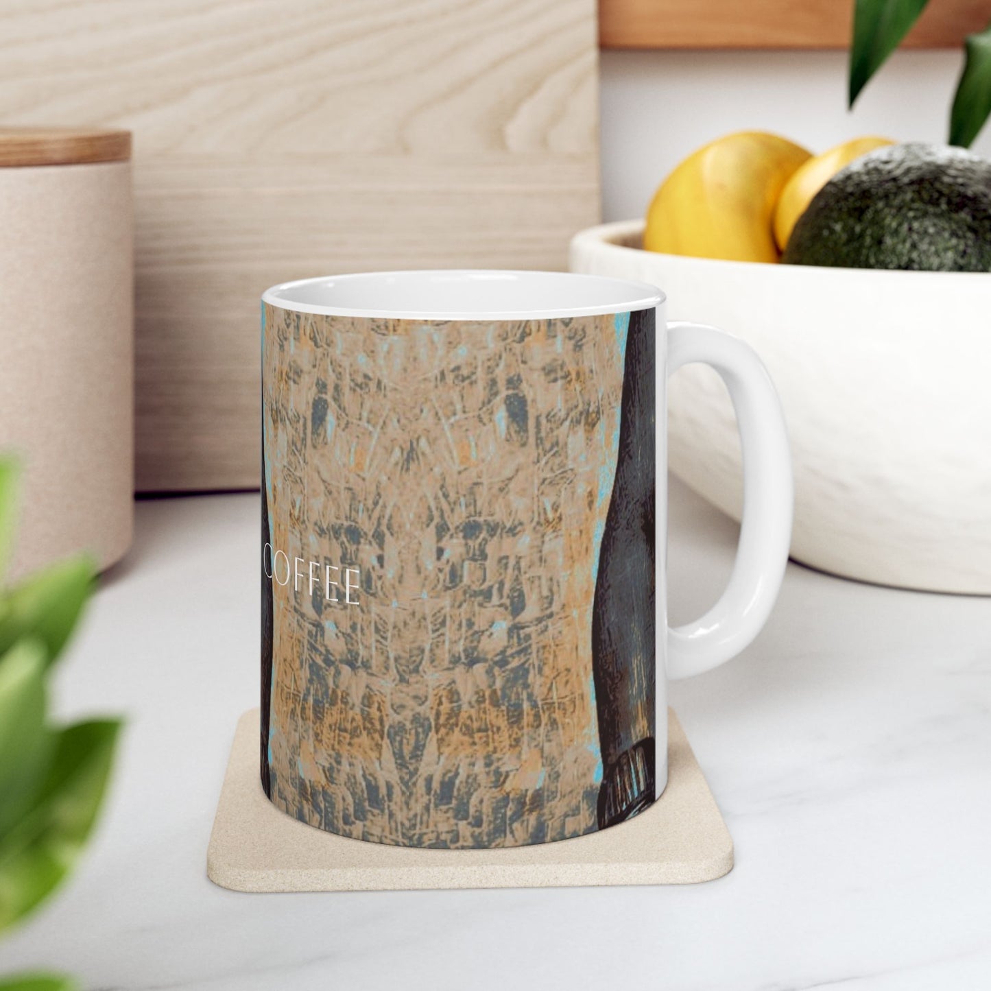 Ceramic Mug - Full Body Cup of Coffee Printed Cup Design by Its A Art Vibe