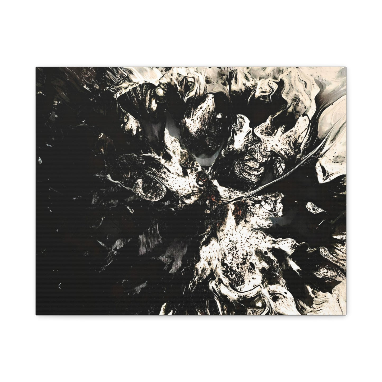 Abstract Black & White Canvas Art - Modern Home Decor