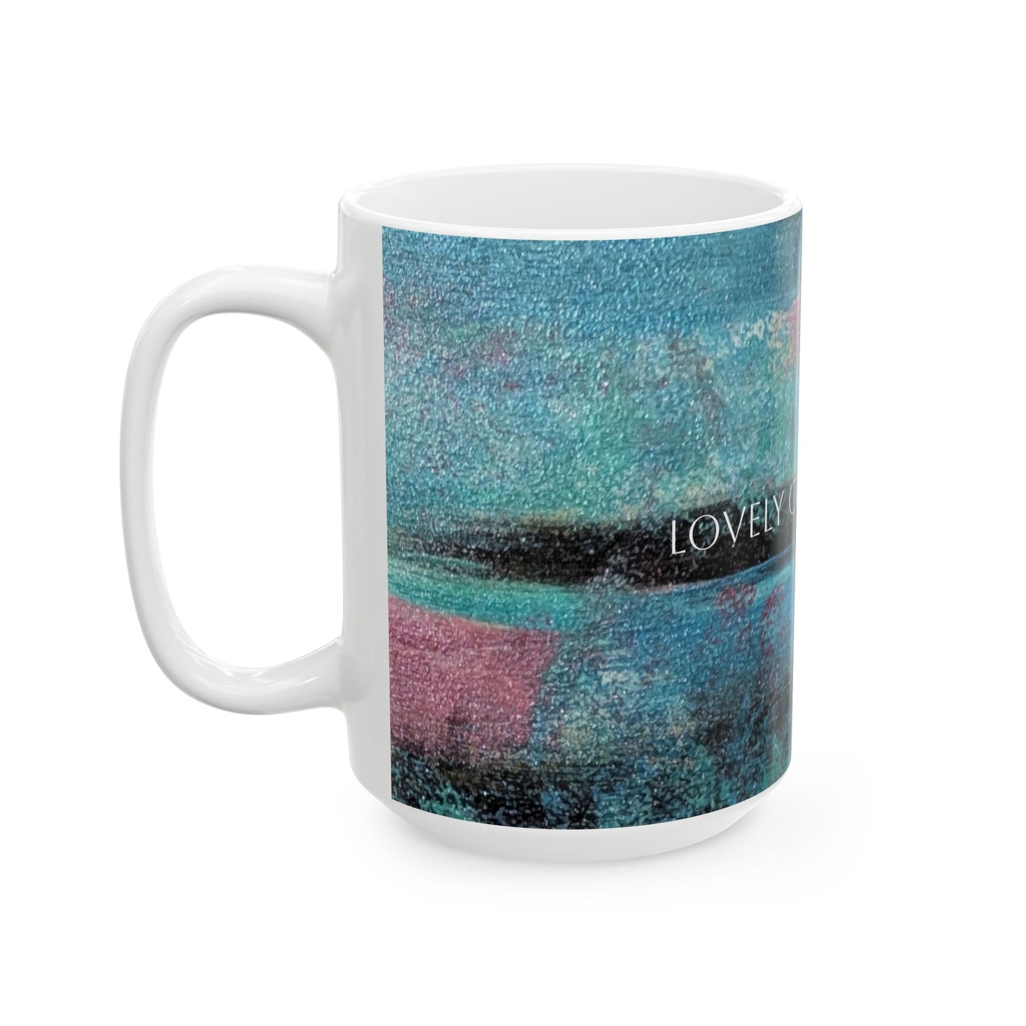 Ceramic Mug - Lovely Cup of Coffee Printed Cup Design by Its A Art Vibe (BLUE)