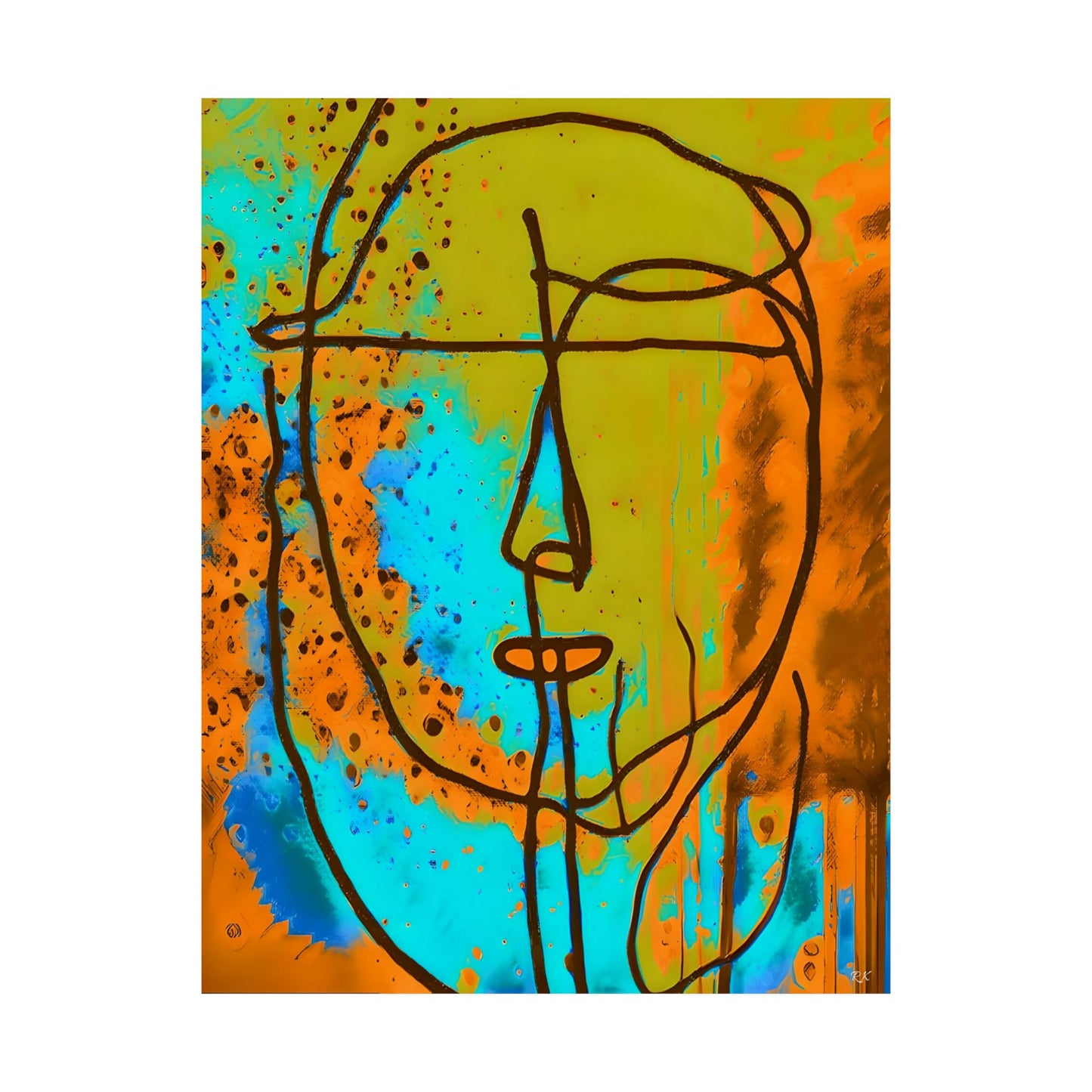 Copy of Vertical Posters (Unframed) Abstract Sketch Up by Its A Art Vibe