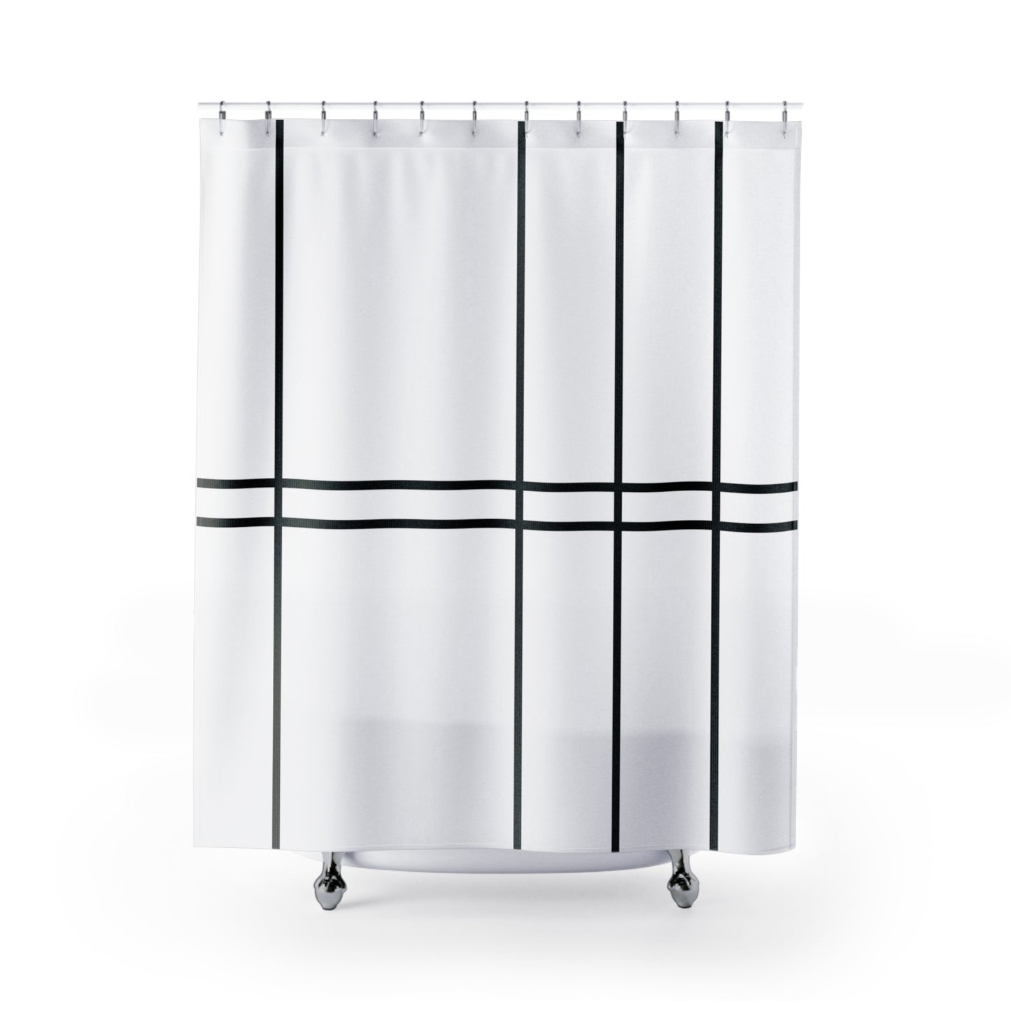 Shower Curtains by Its A Art Vibe Black & White Lines