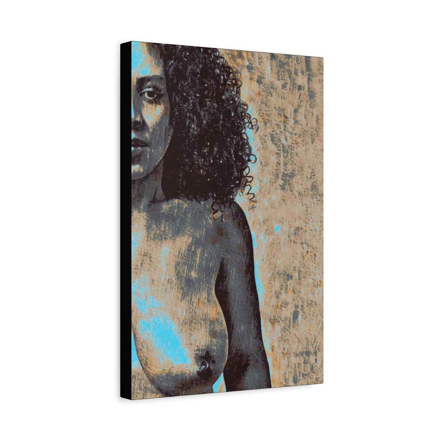Canvas Print - 'Torn' Sensual Nude Portrait by Its A Art Vibe 1.25'