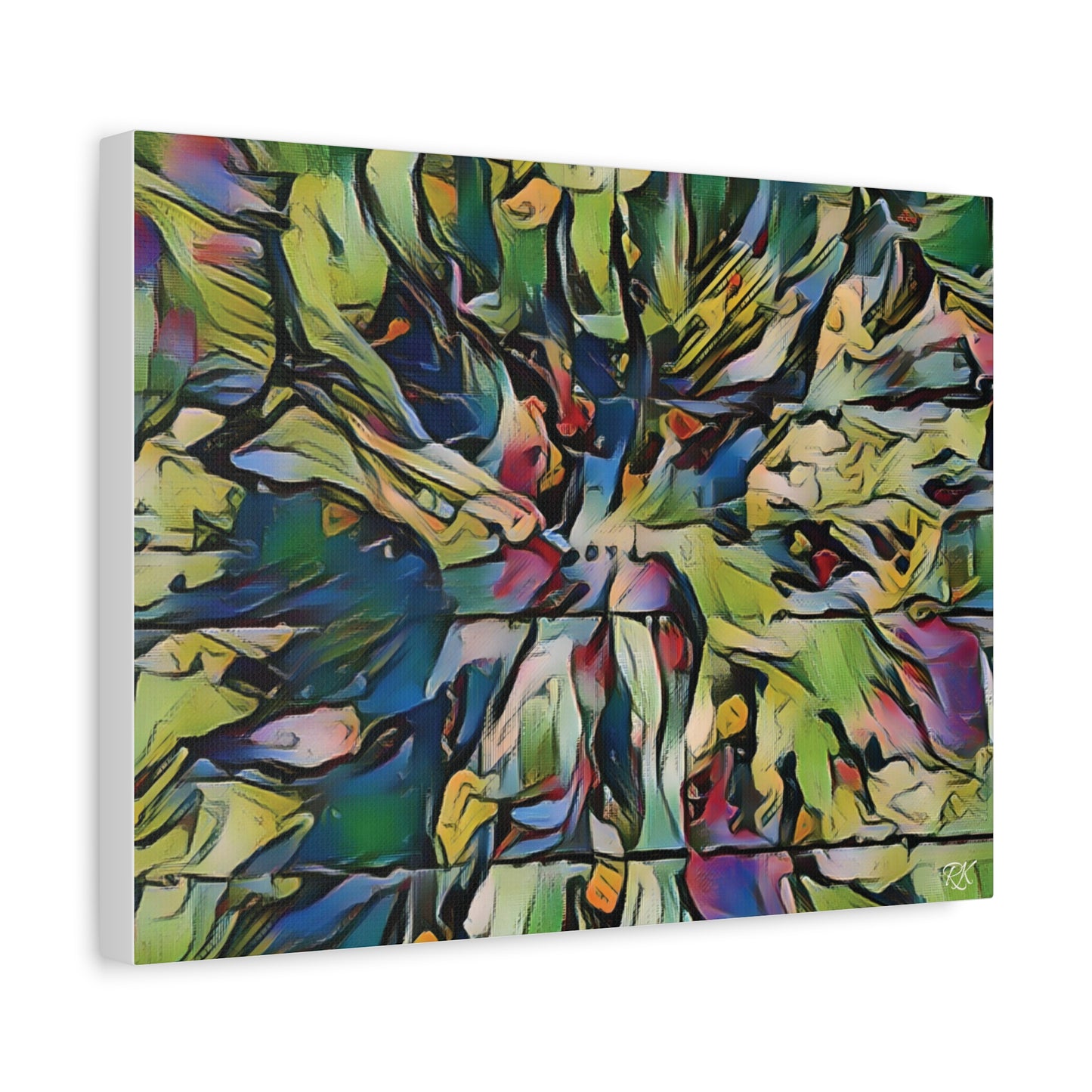 Vibrant Abstract Art Canvas Print - Stretched Wall Decor
