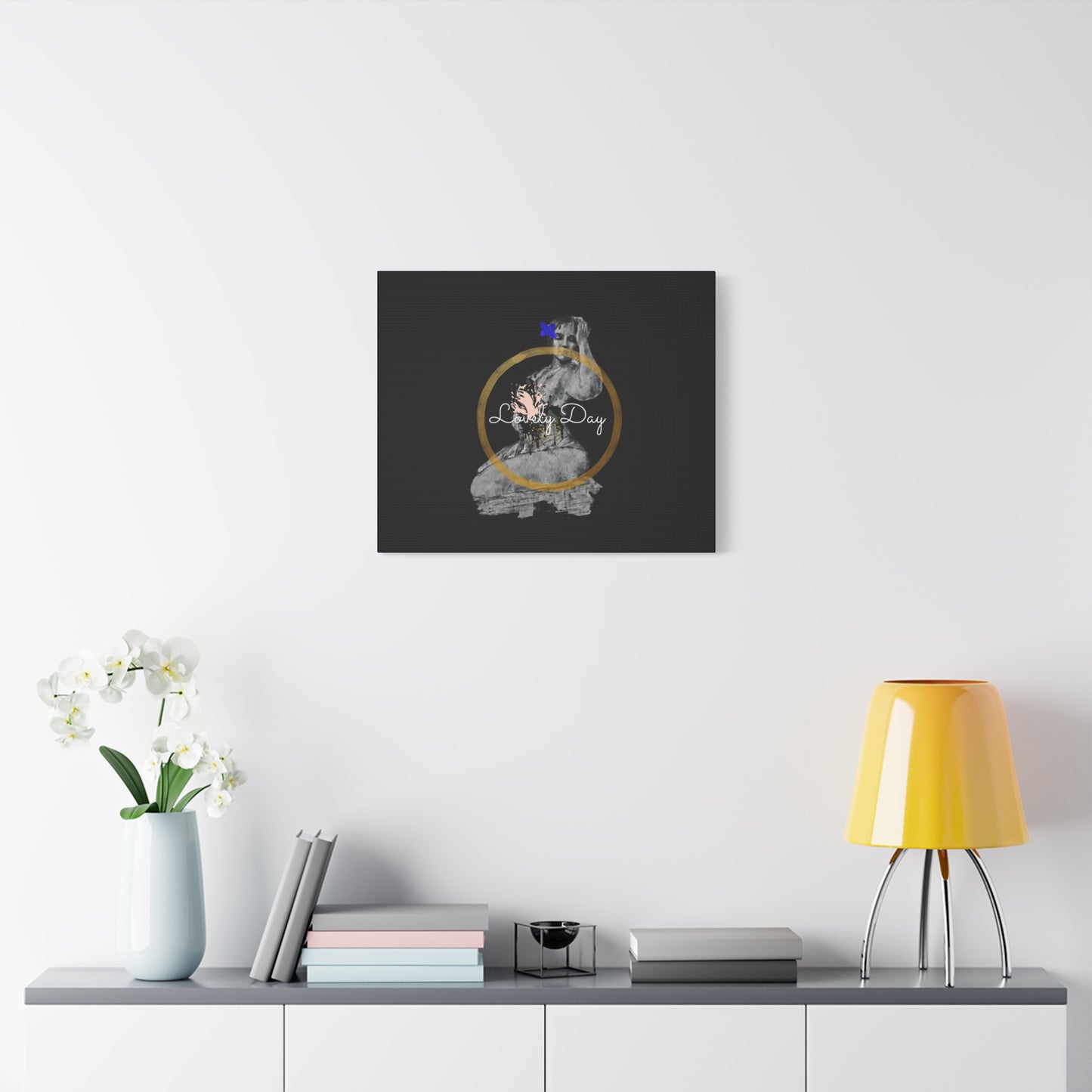 Canvas Wall Art Lovely Day Sensual Posed Woman Stretched Print, 1.25