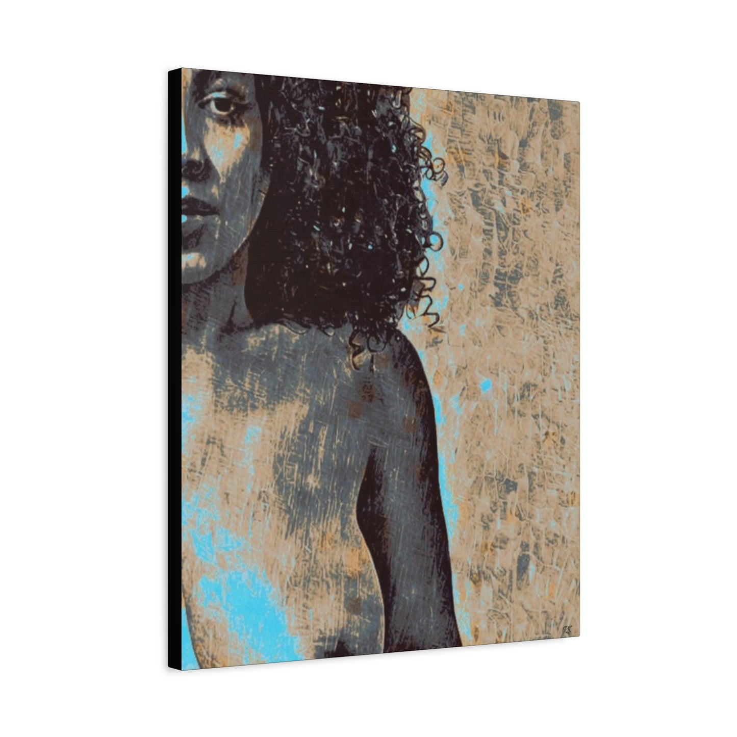 Canvas Print - 'Torn' Sensual Nude Portrait by Its A Art Vibe 1.25'