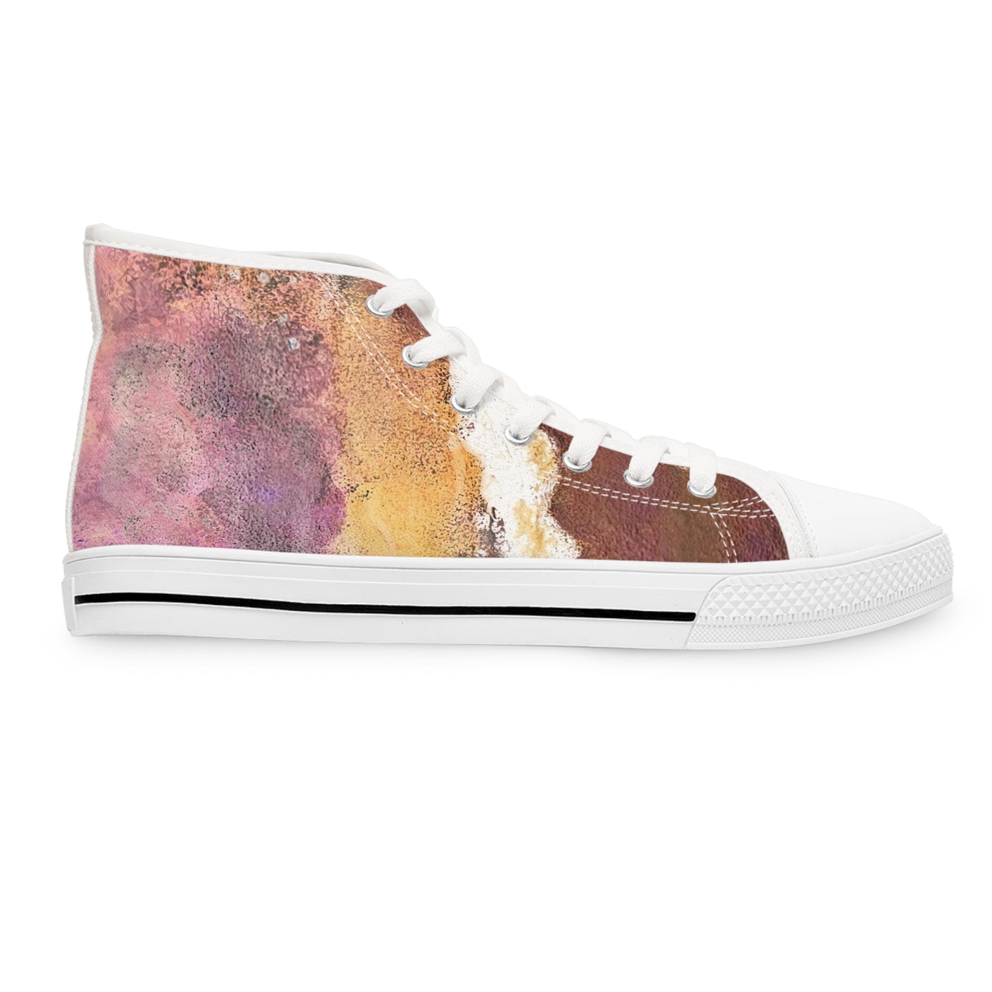 Women's High-Top Sneakers Rustic Pink by Its A Art Vibe