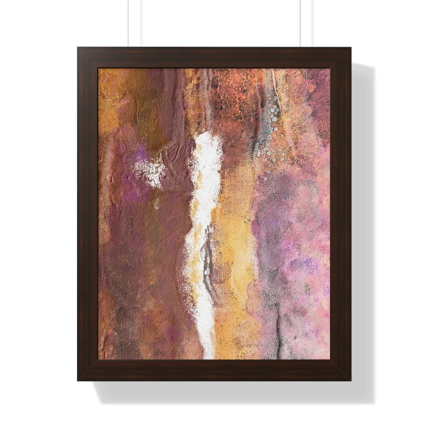 Framed Vertical Poster Rustic Fire by Its A Art Vibe