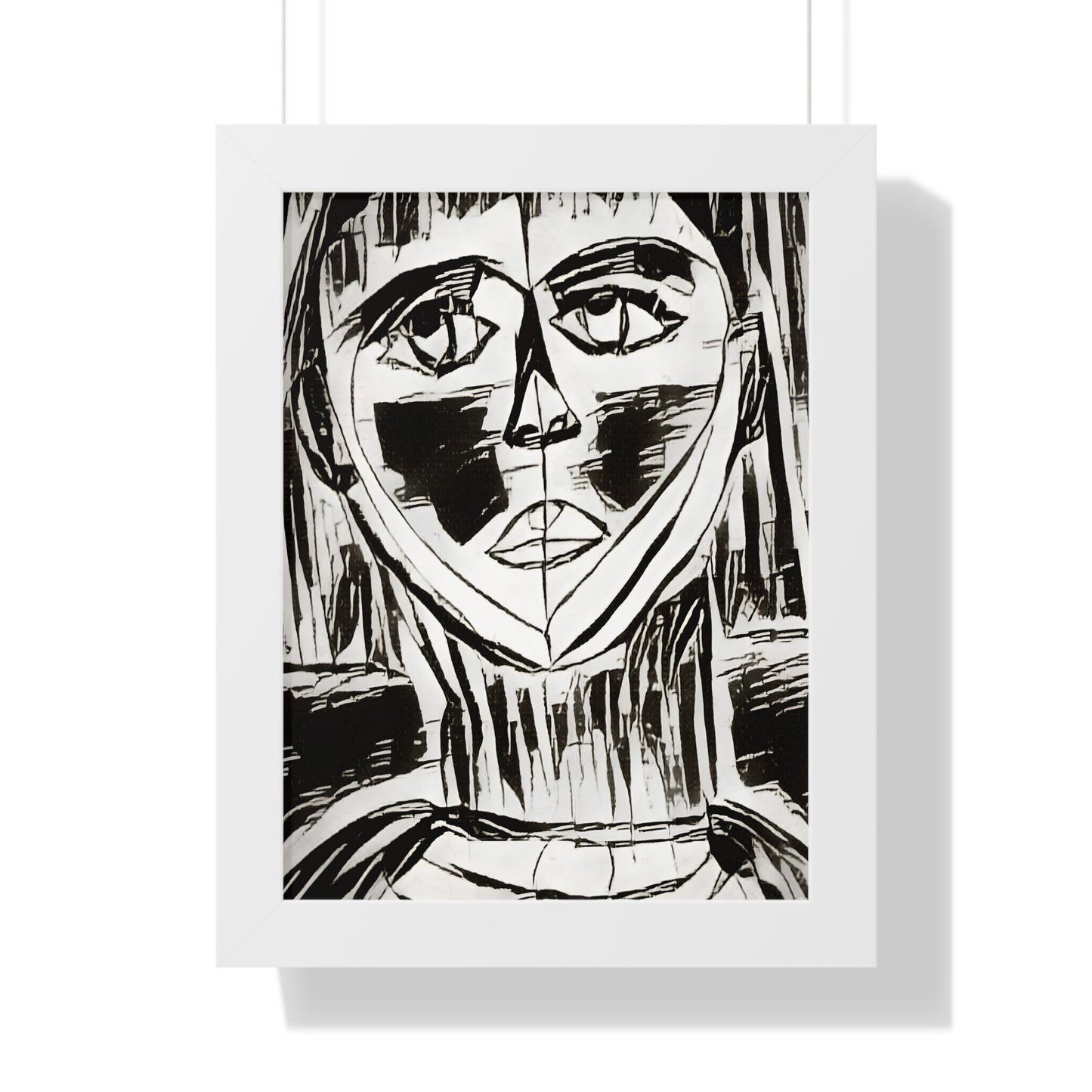 Framed Vertical Poster Sketched Portrait by It's A Art Vibe