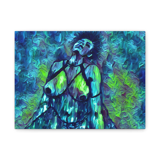 Canvas Print, Sensually Posed Abstract Artwork Stretched Canvas 1.25"