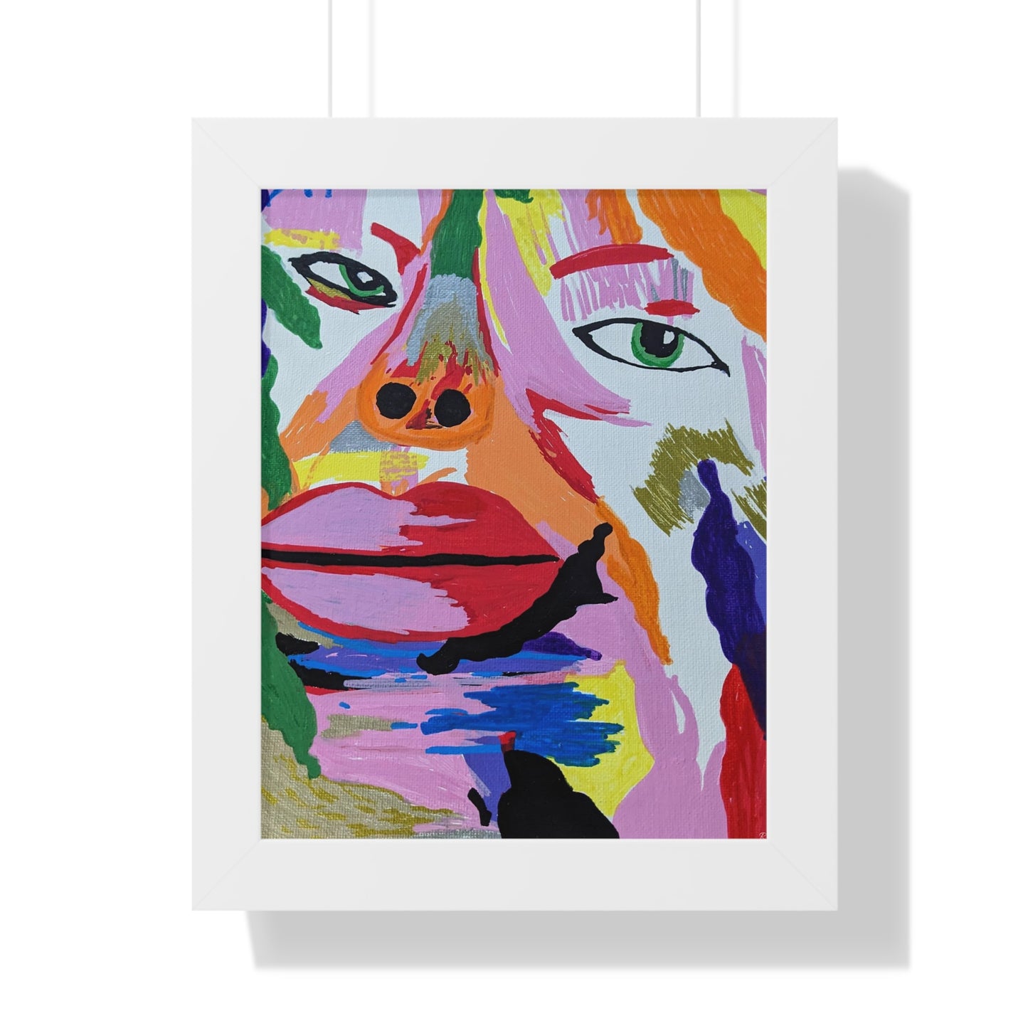 Framed Vertical Poster by Its A Art Vibe Facing Life Portrait