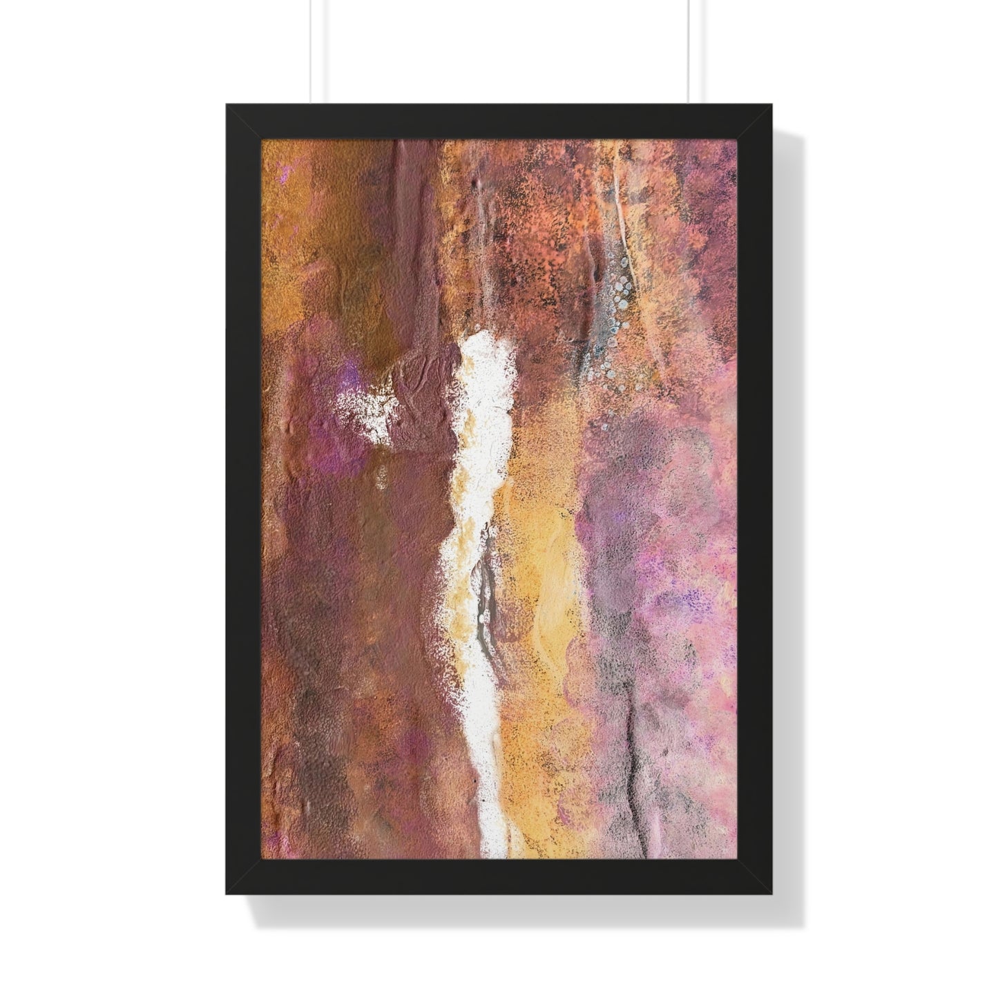 Framed Vertical Poster Rustic Fire by Its A Art Vibe