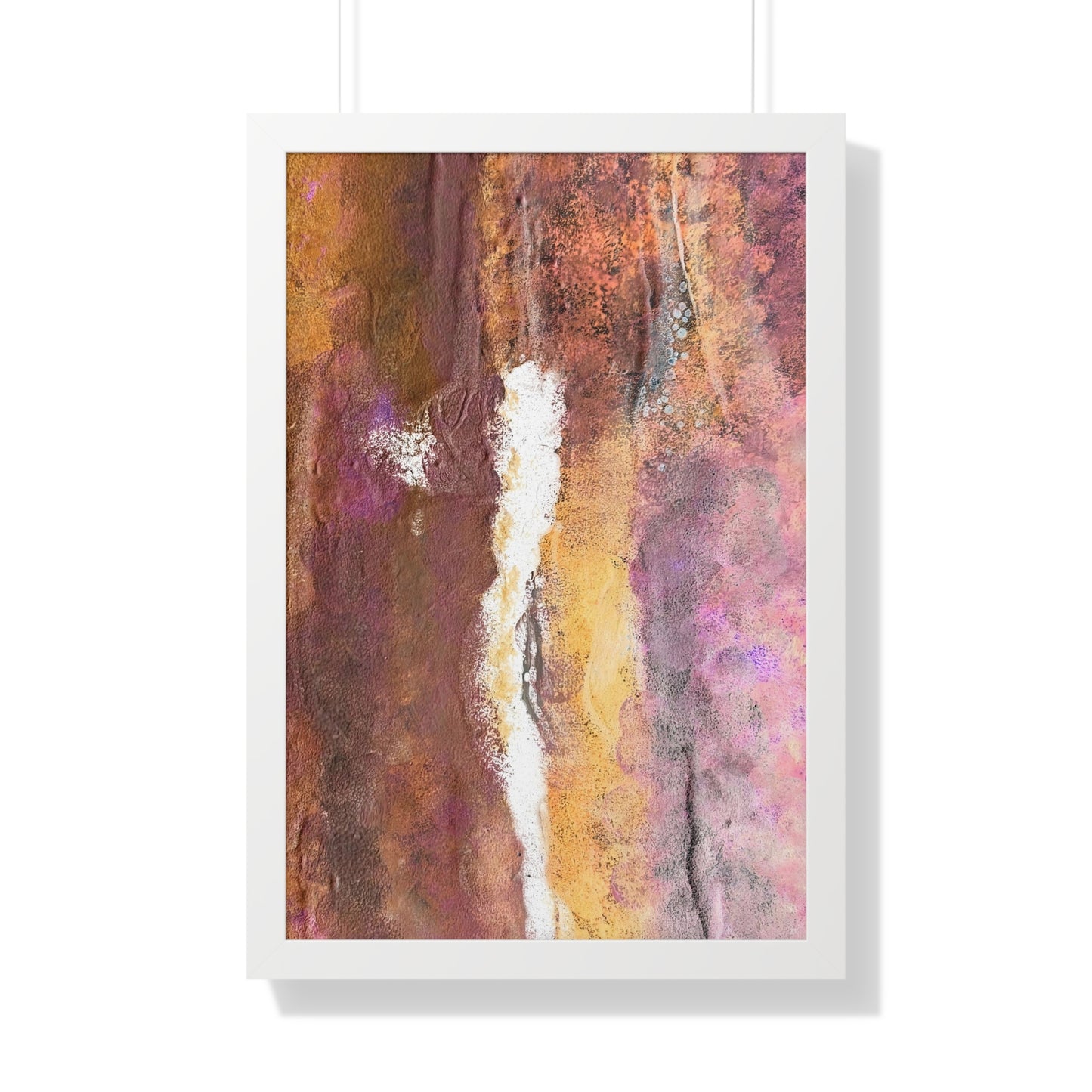 Framed Vertical Poster Rustic Fire by Its A Art Vibe