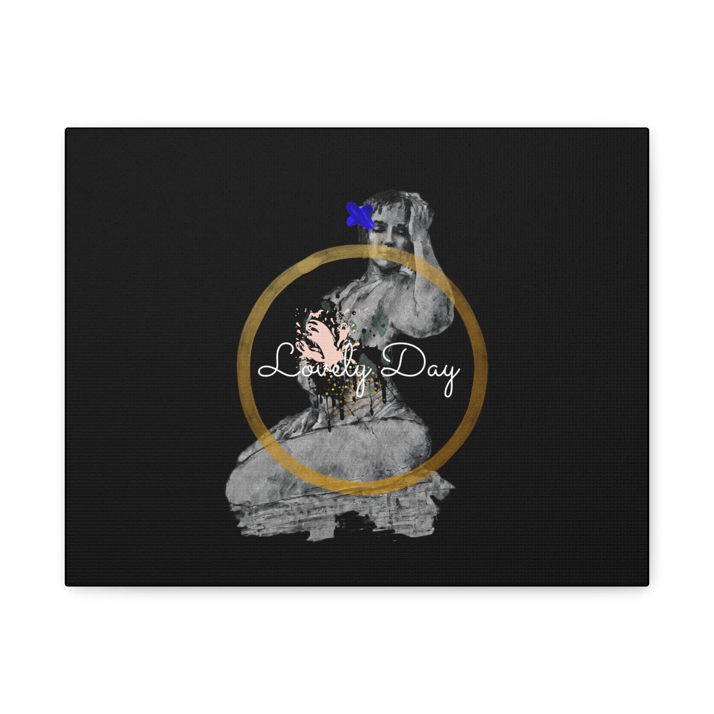 Canvas Wall Art Lovely Day Sensual Posed Woman Stretched Print, 1.25