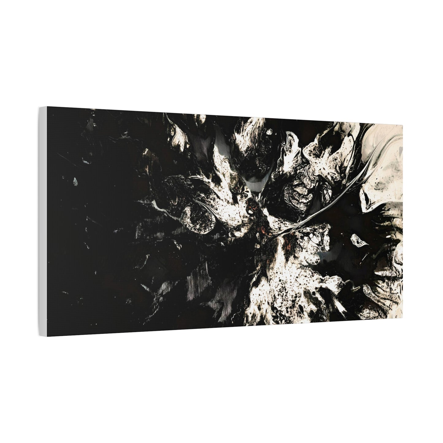 Abstract Black & White Canvas Art - Modern Home Decor