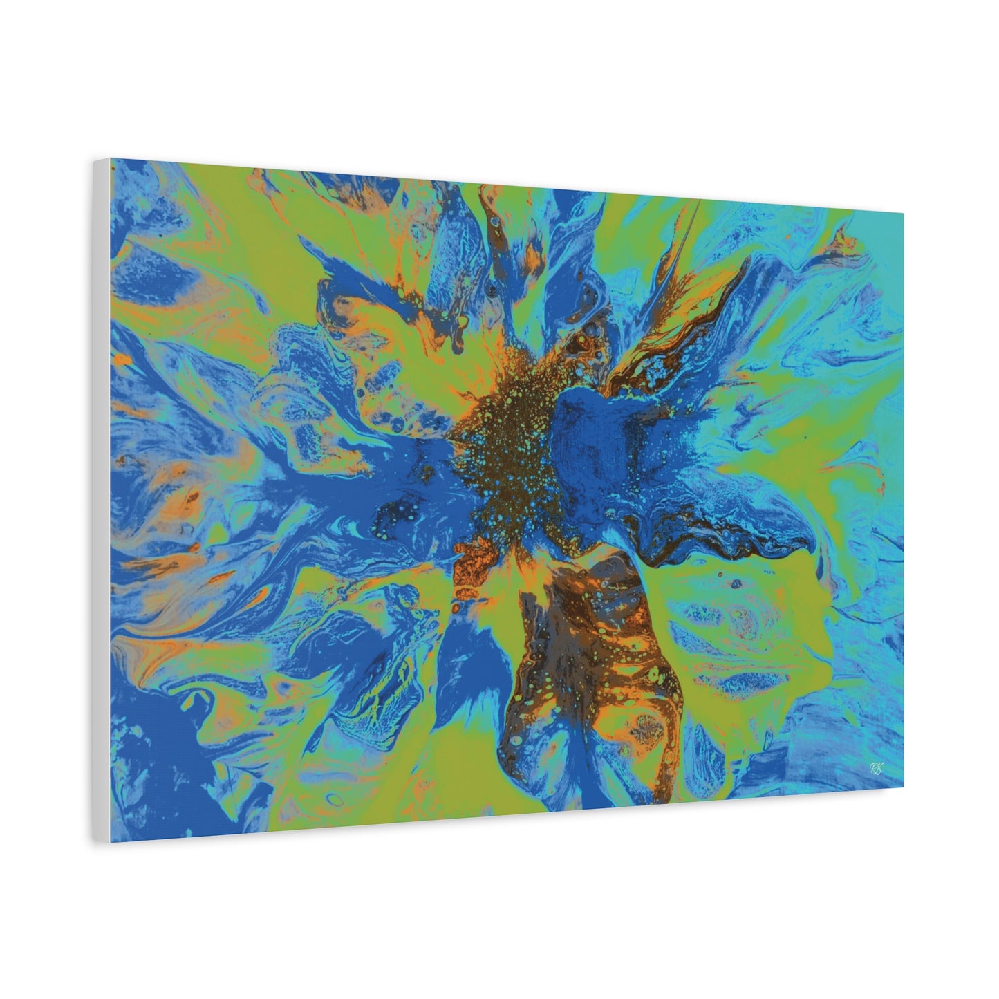 Vibrant Floral Abstract Canvas Wall Art
