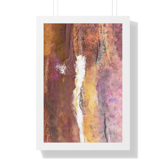 Framed Vertical Poster Rustic Fire by Its A Art Vibe