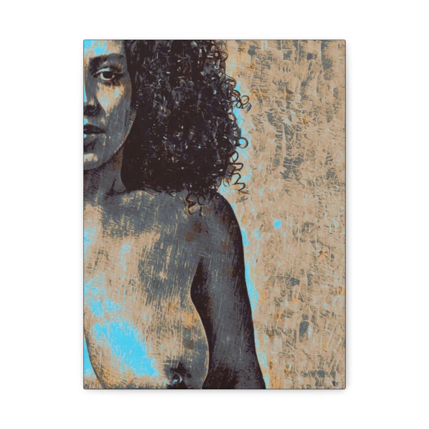 Canvas Print - 'Torn' Sensual Nude Portrait by Its A Art Vibe 1.25'