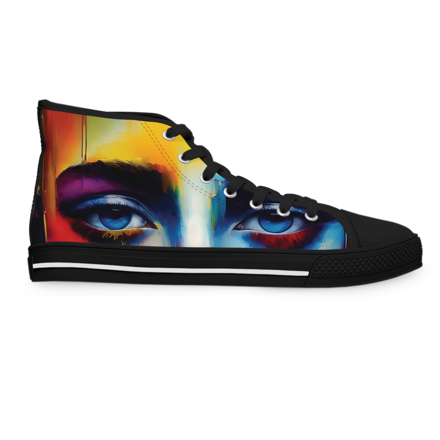 Women's High Top Sneakers Eyes See You by Its A Art Vibe