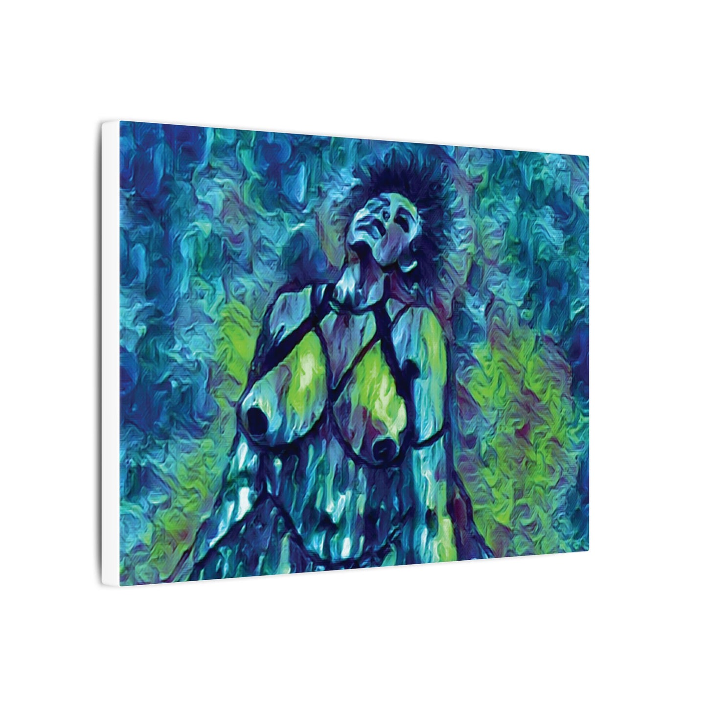 Matte Canvas, Stretched, 0.75" (Multi-Size) Sensual Woman 001