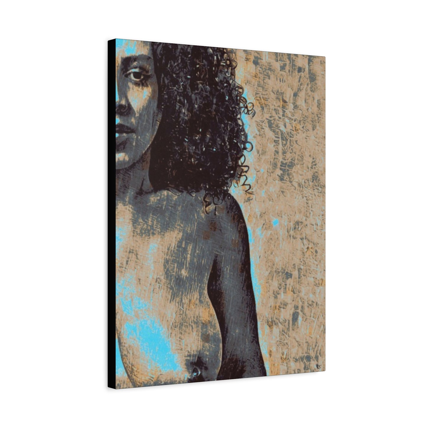 Canvas Print - 'Torn' Sensual Nude Portrait by Its A Art Vibe 1.25'