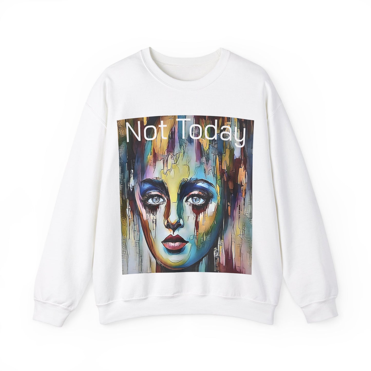 Not Today Unisex Heavy Blend™ Crewneck Sweatshirt by Its A Art Vibe